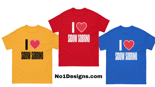 The World’s No.1 Superstar Unveils the I Love Sidow Sobrino T-Shirt Collection