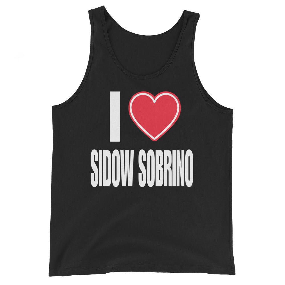 I Love Sidow Sobrino Black, Red or Blue Tank Top