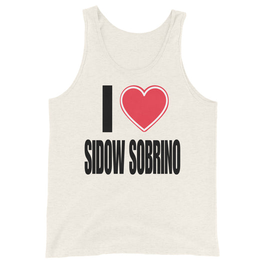 I Love Sidow Sobrino White Tank Top