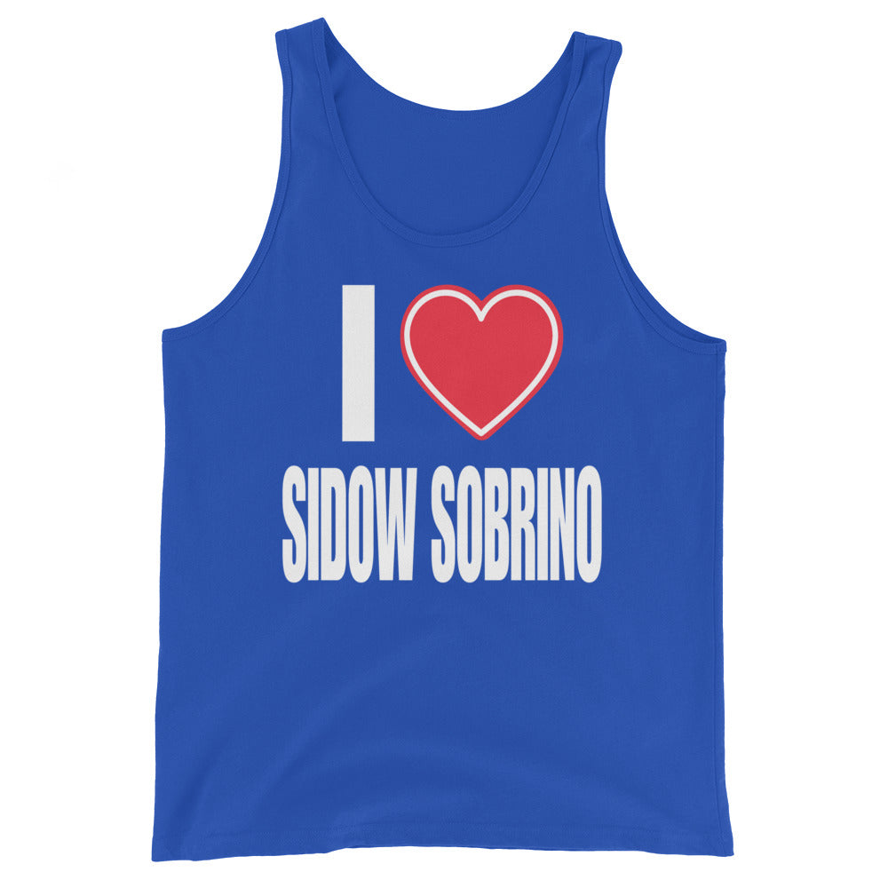 I Love Sidow Sobrino Black, Red or Blue Tank Top