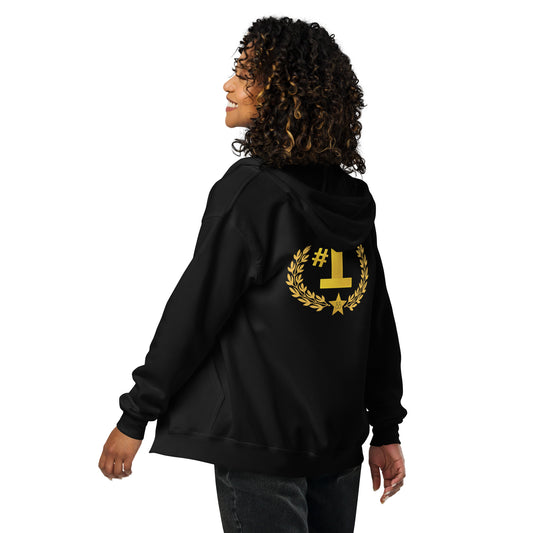 Sidow Sobrino's You're Number One Sudadera con capucha y cremallera de mezcla pesada unisex