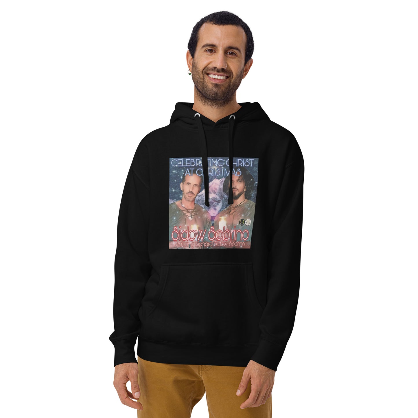 Celebrando a Cristo en Navidad Sudadera con capucha unisex