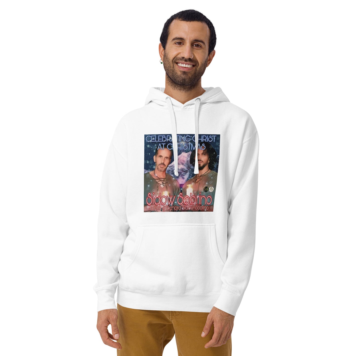 Celebrando a Cristo en Navidad Sudadera con capucha unisex